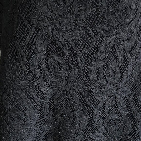 Warehouse One Plus Size Black Lace Crochet Cami Tank Top Camisole XXL - Picture 2 of 3